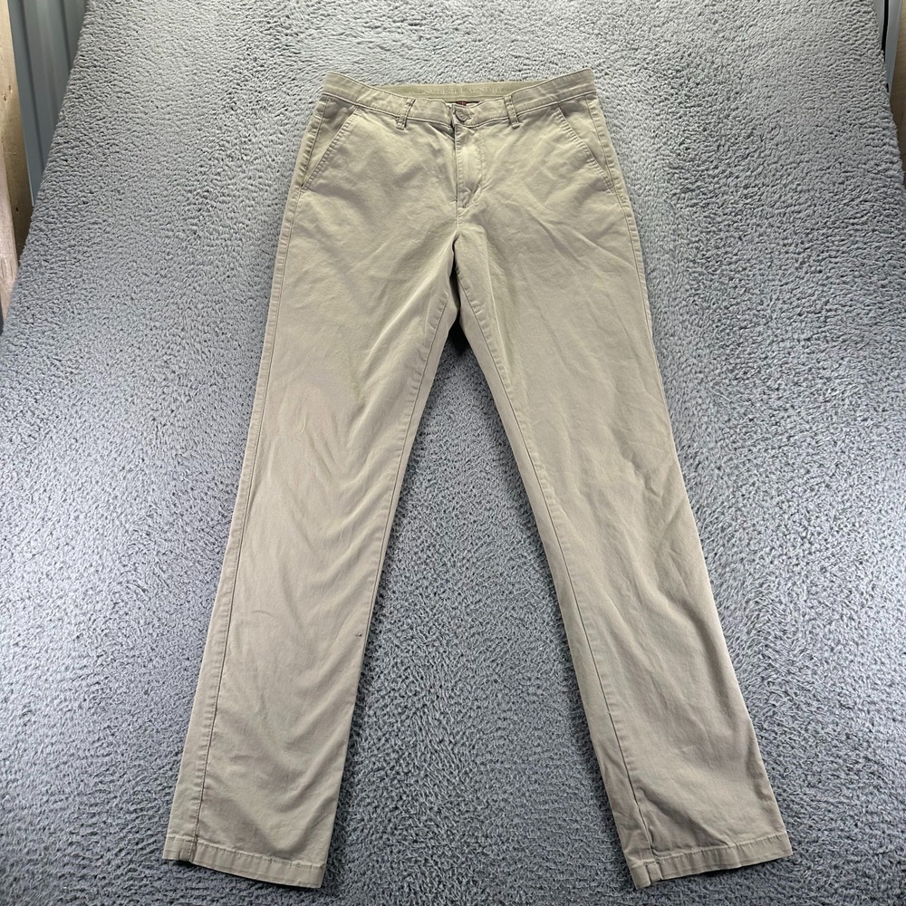 English Laundry Pant Mens 32x34 Brown Cotton Chino Skinny Preppy Stretch Classic